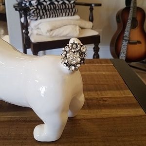 $11 Flower Rhinestone Ring